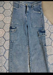 Blue Cargo Jeans
