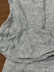 Elegant Grey Full Sleeve Half Kurta