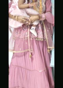 Beautiful Peplum Top , Skirt N Dupatta