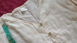 Vintage-Style Ruffled Button-Down Top