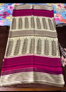 2 Saree combo Pink And Red