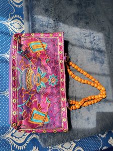 Big Embroidered Beautiful Shoulder Bag