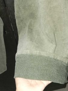 Olive Green Wide Leg Jeans