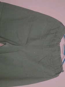 Olive Green Casual Pants