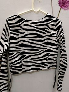 New Zebra Print Top