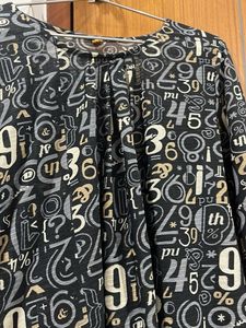 Patterned Long Sleeve Top