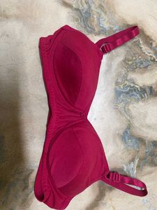 Burgundy Comfort Bra