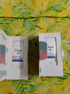 Dove Body Wash Travel Size: 2 Bottles Of 50ml