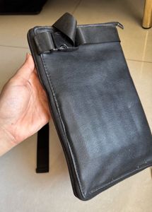 Europe Girl Makeup Brush Pouch Leather - Big