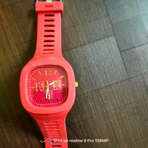 Red Digital Watch