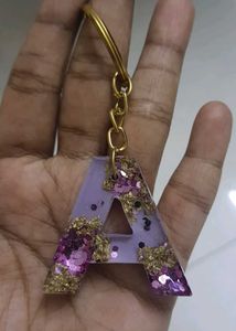Resin 'A' Keychain