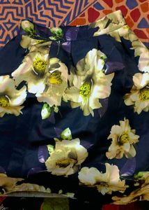Floral Knee Length Skirt
