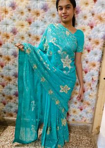 Saree With Readymade Blouse NEW