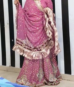 Pink Shimmer Embroidered Lehenga Choli