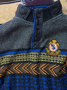 Stylish Patterned Knit Sweater