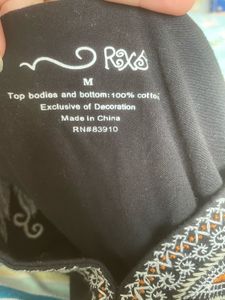 Black Embroidered Tank Top