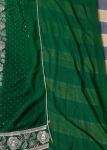 Green Embroidered Salwar Suit
