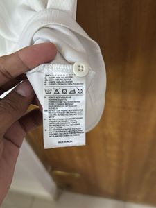 Adidas White Active wear T-shirt