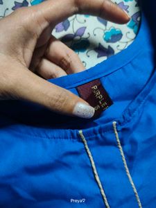 Long blue Anarkali With Dupatta 💙
