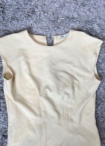 Butter Yellow Corset Style Top