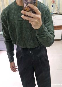 Green Knit Pullover