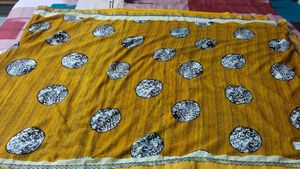 Yellow Daily Wear Sari With Blouse Piece