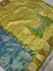 Sari in Banarasi! pattu work  💖✨ #seta #sari #ele