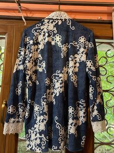 Vintage Floral Denim Top