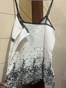 Zara White Cami Top
