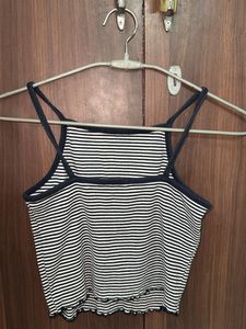 Striped Cropped Tank Top