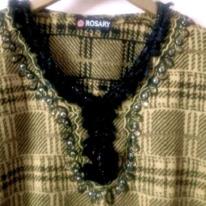 Woollen kurti style Top