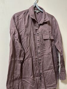 Roadster Mauve Cotton Casual Shirt