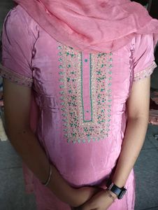 Pink Patiyala Salwar Suit With Dupatta