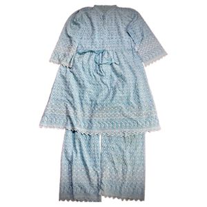 Elegant Blue Kurta Palazzo Set