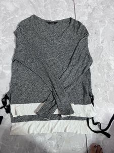ELLE Gray Knit Top