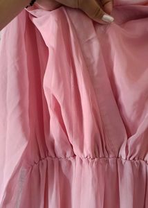 A Very Beautiful Pink Colour Frock For Causal ✨❤️