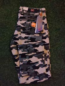 Cargo Denim Army Printed Pants