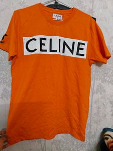 Price Drop Orange Print Tshirt