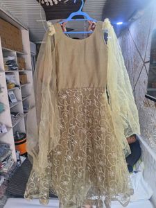 BROWN /OLIVE NET GOWN