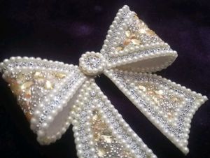 Elegant Pearl &amp; Rhinestone Bow