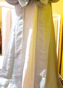 Elegant Abaya with Shimmer Sleeves