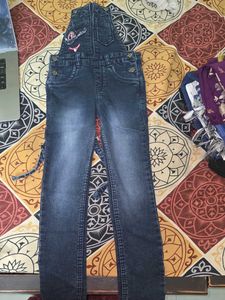 Girl's Denim Overalls