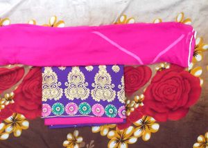 Combo Of Unstitched  Suit With Cotton Dupatta