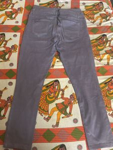 Very Smart Grey Color  High Waist Jeans