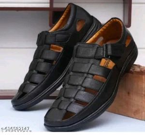 Men's Black Casual Sandal Shoes