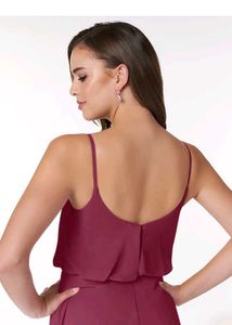 Elegant  Burgundy Azazie Dress (A4)
