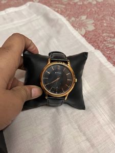 Titan Black Belt Watch For Men