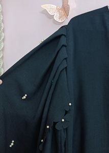 Imported Abaya With Designer Pearl Sleeves