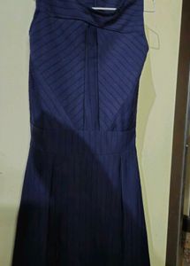 Navy Blue Fit &amp; Flare Dress