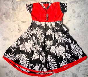 Floral Print Flare Dress
